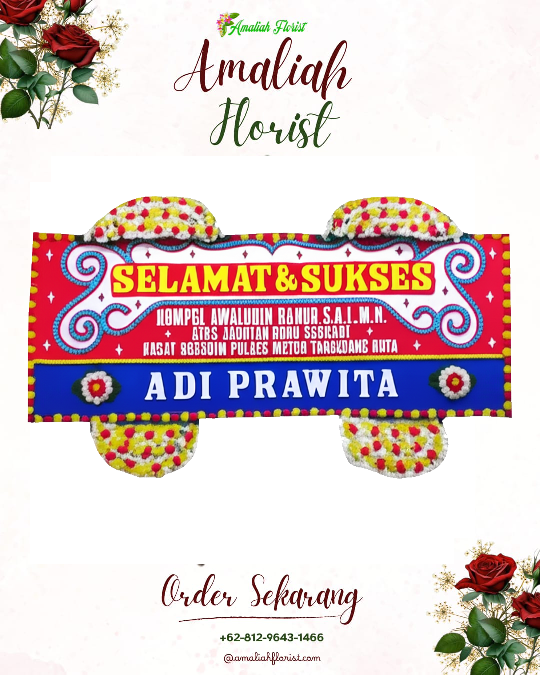 Papan Bunga Ucapan Selamat Jamblang